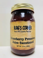 Strawberry Preserves Juice Sweetened
